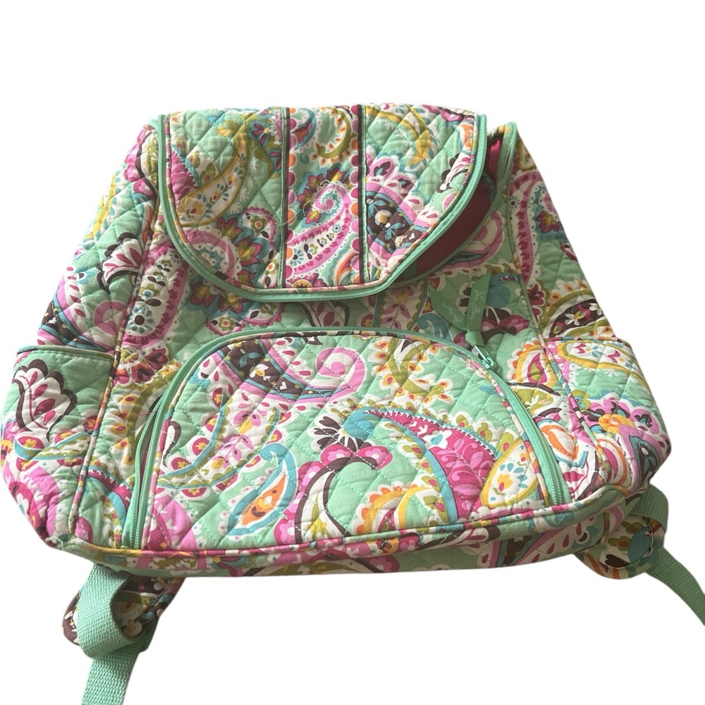 Vera Bradley Paisley Colorful Quilted Backpack